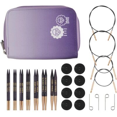 Knitpro Cubics Deluxe Set - Wechselbare Rundstricknadeln Knitpro Cubics Deluxe Set - Wechselbare Rundstricknadeln