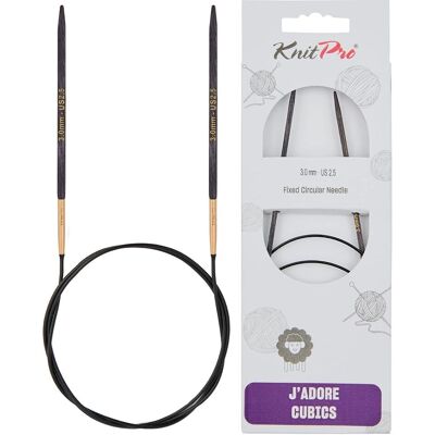 Ago da maglia circolare fissa Knit Pro 100cm x 3mm Ago da maglia circolare fissa Knit Pro 100cm x 3mm