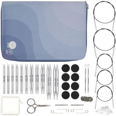 Knitpro Nova Metal Regal Set - Austauschbare Rundnadeln Knitpro Nova Metal Regal Set - Austauschbare Rundnadeln