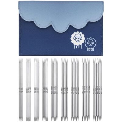 Knitpro Nova Metal Deluxe Podwójne końcówki do dziania 15cm Knitpro Nova Metal Deluxe Podwójne końcówki do dziania 15cm