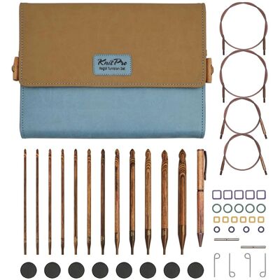 Knitpro Ginger Häkelnadel-Set - Tunesisch, Afghanisch, Austauschbar Knitpro Ginger Häkelnadel-Set - Tunesisch, Afghanisch, Austauschbar