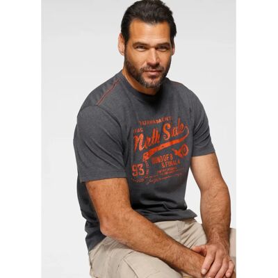MAN'S WORLD 5XL Grau Casual T-Shirt MAN'S WORLD 5XL Grau Casual T-Shirt