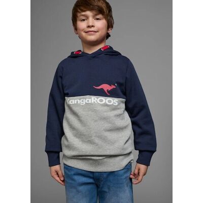 KANGAROOS Blau Colorblocking Kapuzenpullover - Sweatshirt KANGAROOS Blau Colorblocking Kapuzenpullover - Sweatshirt