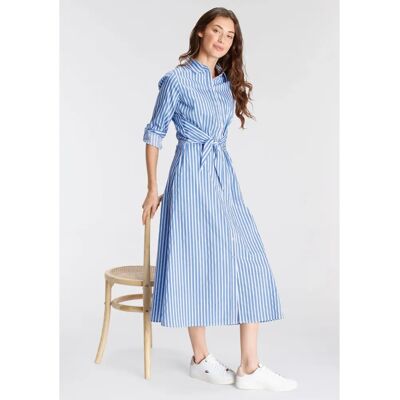 DELMAO Langes Blaues Kleid - Kleid DELMAO Langes Blaues Kleid - Kleid