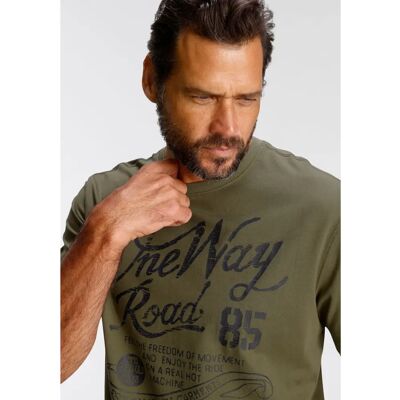 Man's World 72/74 Oliv Casual T-Shirt - T-Shirt Man's World 72/74 Oliv Casual T-Shirt - T-Shirt