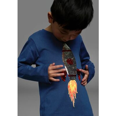KIDSWORLD Modell 92/98 Blau Langarmshirt - T-Shirt KIDSWORLD Modell 92/98 Blau Langarmshirt - T-Shirt