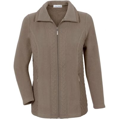 CASUAL LOOKS Gr. 40 Unifarben Fleecejacke - Fleecejacke CASUAL LOOKS Gr. 40 Unifarben Fleecejacke - Fleecejacke