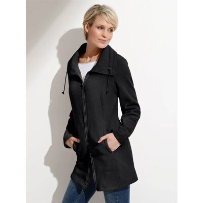 CLASSIC BASICS 56 Lange Warme Fleecejacke - Fleecejacke CLASSIC BASICS 56 Lange Warme Fleecejacke - Fleecejacke