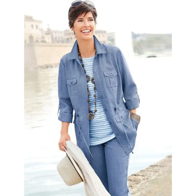 Unbekannt - Taubenblau Langarm Blazer - Blazer Unbekannt - Taubenblau Langarm Blazer - Blazer