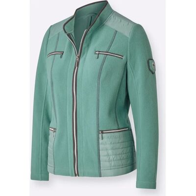 CASUAL LOOKS Damen Gr. 54 grün (salbei) Fleecejacke - Jacken CASUAL LOOKS Damen Gr. 54 grün (salbei) Fleecejacke - Jacken