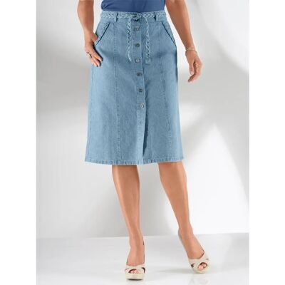 CASUAL LOOKS Gr. 46 Blau Bleached Kurzer Jeansrock - Rock CASUAL LOOKS Gr. 46 Blau Bleached Kurzer Jeansrock - Rock