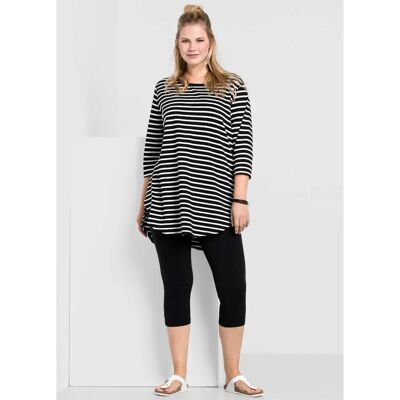 Sheego Leggings Große Größen - Sportlich, schwarz, Capri-Länge Sheego Leggings Große Größen - Sportlich, schwarz, Capri-Länge
