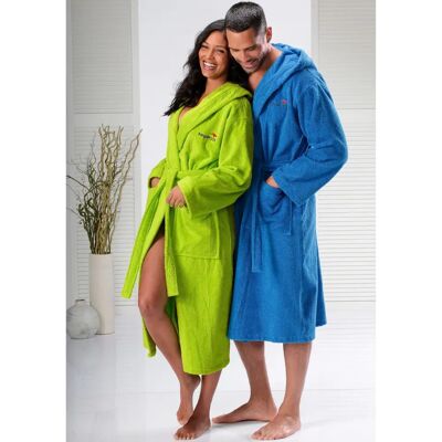 KANGAROOS Cassidy Unisex Grüner Bademantel - Unisex, Baumwolle, Lang, mit Taschen KANGAROOS Cassidy Unisex Grüner Bademantel - Unisex, Baumwolle, Lang, mit Taschen