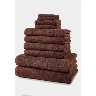 Set di Asciugamani in Cotone bonprix - 10 Pezzi per Bagno Set di Asciugamani in Cotone bonprix - 10 Pezzi per Bagno