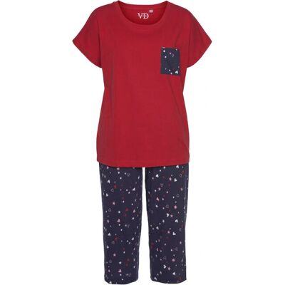 VIVANCE DREAMS Baumwolle Basic 3/4 Pyjama - Pyjama VIVANCE DREAMS Baumwolle Basic 3/4 Pyjama - Pyjama