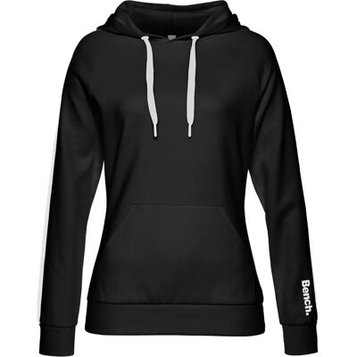 BENCH Loungewear Hoodie - Sweatshirt, Damen, 40/42, schwarz-weiß BENCH Loungewear Hoodie - Sweatshirt, Damen, 40/42, schwarz-weiß