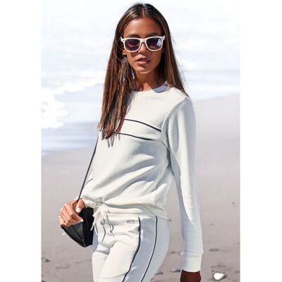 H.I.S Hvid Model 52/54 Casual Unisex Hoodie - Sweatshirt H.I.S Hvid Model 52/54 Casual Unisex Hoodie - Sweatshirt