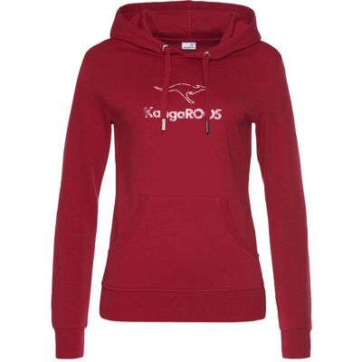 KANGAROOS Damen Hoodie - Gr. 40/42 - Rot - Basic KANGAROOS Damen Hoodie - Gr. 40/42 - Rot - Basic