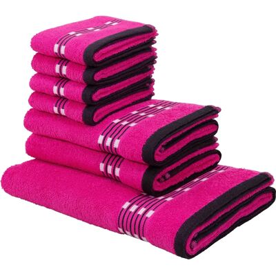 MY HOME - Jonnie - Rosa - 7-tlg - Handtuch-Set MY HOME - Jonnie - Rosa - 7-tlg - Handtuch-Set