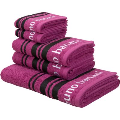 Bruno Banani Daniel Lila 5-teiliges Handtuch-Set Bruno Banani Daniel Lila 5-teiliges Handtuch-Set