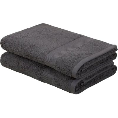 Home Affaire Eva Badetücher - 2er Pack, 70x140cm, Grau Home Affaire Eva Badetücher - 2er Pack, 70x140cm, Grau