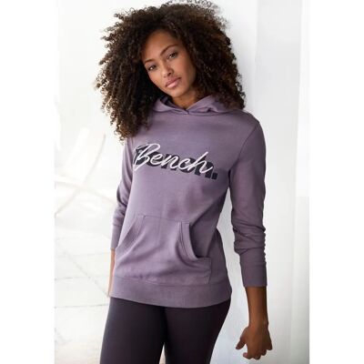 BENCH. Hoodie - Kängurutasche, Mauve, Bequeme Passform BENCH. Hoodie - Kängurutasche, Mauve, Bequeme Passform
