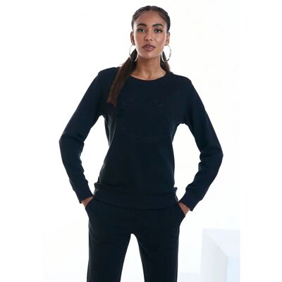 BENCH Sweatshirt - Loungewear, Schwarz, Gr. 40/42 BENCH Sweatshirt - Loungewear, Schwarz, Gr. 40/42