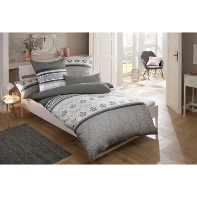Home Affaire Cremona Grau Wendebettwäsche - Bettwäsche Home Affaire Cremona Grau Wendebettwäsche - Bettwäsche