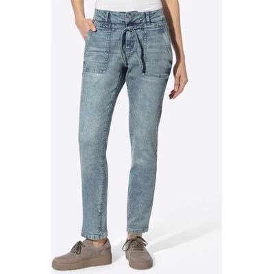 Webhose HEINE Modell 46 Blaue Gerade Hose Webhose HEINE Modell 46 Blaue Gerade Hose