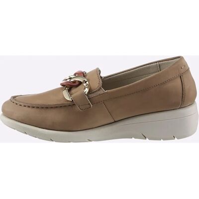 airsoft modern+ Camel Leder Weitpassend Slipper - Schuhe airsoft modern+ Camel Leder Weitpassend Slipper - Schuhe