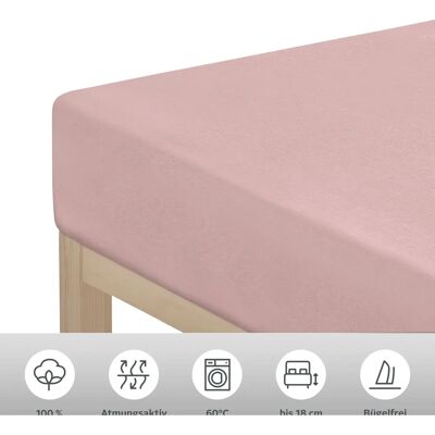 MY HOME Physalis rosa - Fitted Sheet 140x200cm MY HOME Physalis rosa - Fitted Sheet 140x200cm