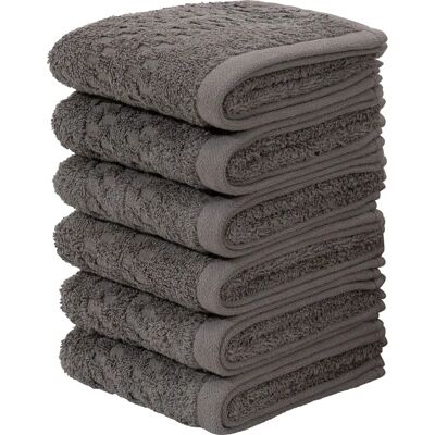 Home Affaire Regona 6-tlg. Handtuch-Set, grau Home Affaire Regona 6-tlg. Handtuch-Set, grau