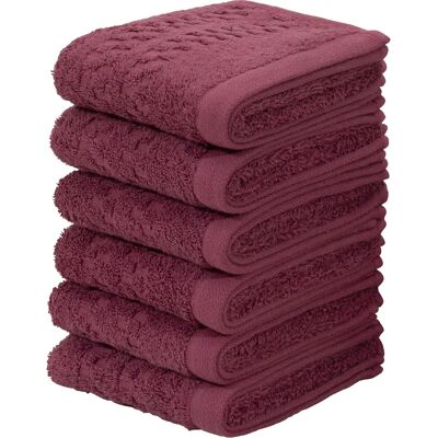 Home Affaire - Regona - 30x50cm - Bordeaux - Towel set Home Affaire - Regona - 30x50cm - Bordeaux - Towel set
