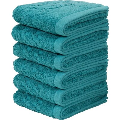 Home Affaire Regona 6-tlg. Handtuch-Set, blau Home Affaire Regona 6-tlg. Handtuch-Set, blau