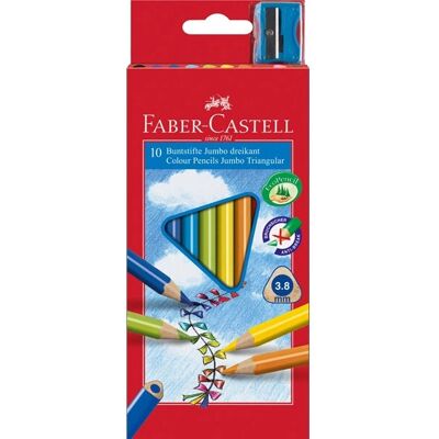 Faber-Castell Jumbo Multi - Färgpennor - 10 st Faber-Castell Jumbo Multi - Färgpennor - 10 st