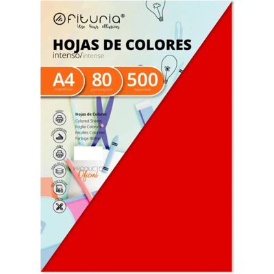 Papier Fabrisa Rouge 500 Feuilles A4 - Fournitures de Bureau Papier Fabrisa Rouge 500 Feuilles A4 - Fournitures de Bureau
