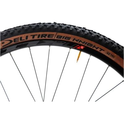 Deli - Big Knight SA258 - Noir/Marron - 27.5x2.10 - Bike Tire - Publicité Deli - Big Knight SA258 - Noir/Marron - 27.5x2.10 - Bike Tire - Publicité