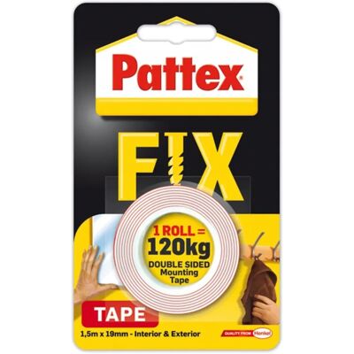 Ruban de montage double face Pattex Fix 120 kg - Ruban adhésif Ruban de montage double face Pattex Fix 120 kg - Ruban adhésif
