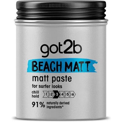Schwarzkopf GOT2B Beach Boy Surfer Look Mattpaste - Haarstylingpaste Schwarzkopf GOT2B Beach Boy Surfer Look Mattpaste - Haarstylingpaste