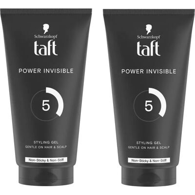 Gel coiffant Schwarzkopf Taft Power Invisible - Type de cheveux - Publicité Gel coiffant Schwarzkopf Taft Power Invisible - Type de cheveux - Publicité