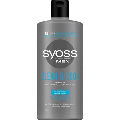 Shampoo Syoss Men Clean & Cool - Cura dei capelli maschili Shampoo Syoss Men Clean & Cool - Cura dei capelli maschili