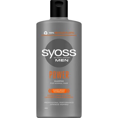 Shampoo Syoss Men Power & Strength - Cura dei capelli per uomini Shampoo Syoss Men Power & Strength - Cura dei capelli per uomini