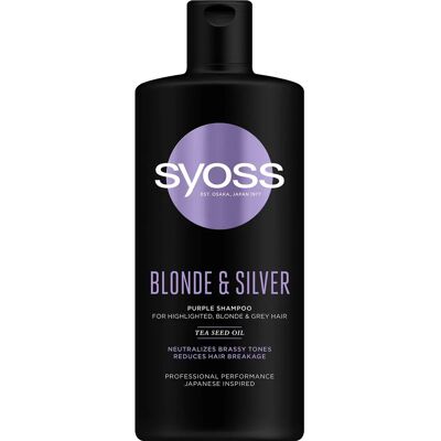 Syoss Silber & Lila Shampoo - Neutralisiert Gelb-Töne für Blond- & Grauhaar Syoss Silber & Lila Shampoo - Neutralisiert Gelb-Töne für Blond- & Grauhaar