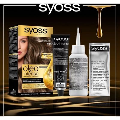 Syoss Oleo Intense Ashy Dark Blond - Hair Dye Syoss Oleo Intense Ashy Dark Blond - Hair Dye