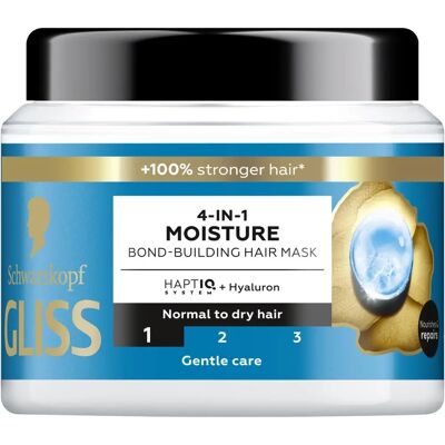 Gliss 4-in-1 Stärkende Haarmaske - Haarpflege Gliss 4-in-1 Stärkende Haarmaske - Haarpflege
