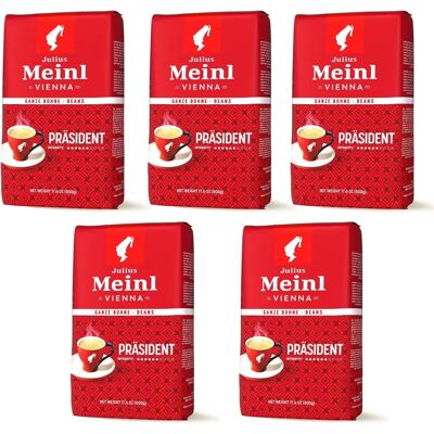 Julius Meinl President Koffie - Granen - 0,5kg Julius Meinl President Koffie - Granen - 0,5kg
