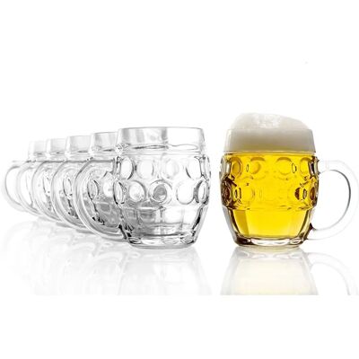 Stölzle Tübinger Bierkrug - 6er Set, 0,5L, Impact Resistant Stölzle Tübinger Bierkrug - 6er Set, 0,5L, Impact Resistant