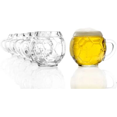 Stölzle Fußball Bierkrug-Set - 6 stk - 400ml Stölzle Fußball Bierkrug-Set - 6 stk - 400ml