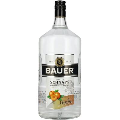 Bauer Eau-de-vie d'Abricot 36% Vol. 2l - Eau-de-vie - Publicité Bauer Eau-de-vie d'Abricot 36% Vol. 2l - Eau-de-vie - Publicité