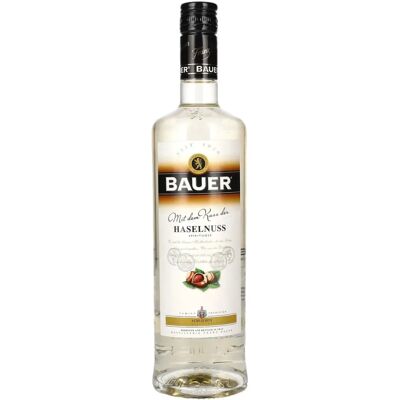 Bauer Baiser de Noisette - 33% Vol. - Eau-de-vie - Publicité Bauer Baiser de Noisette - 33% Vol. - Eau-de-vie - Publicité
